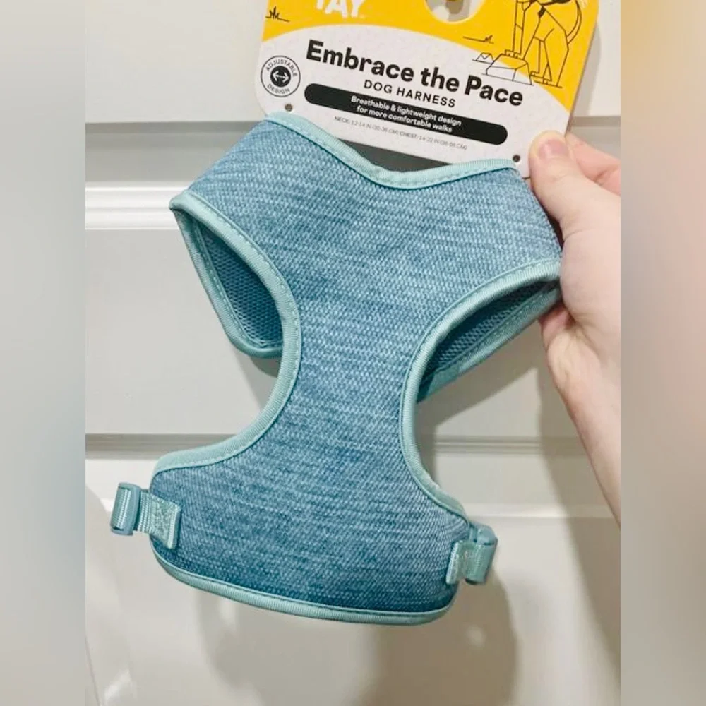 EVERY YAY Padded Mesh No Pull Turquoise Teal Blue Dog Harness 🐶 LARGE 🐶 NWT